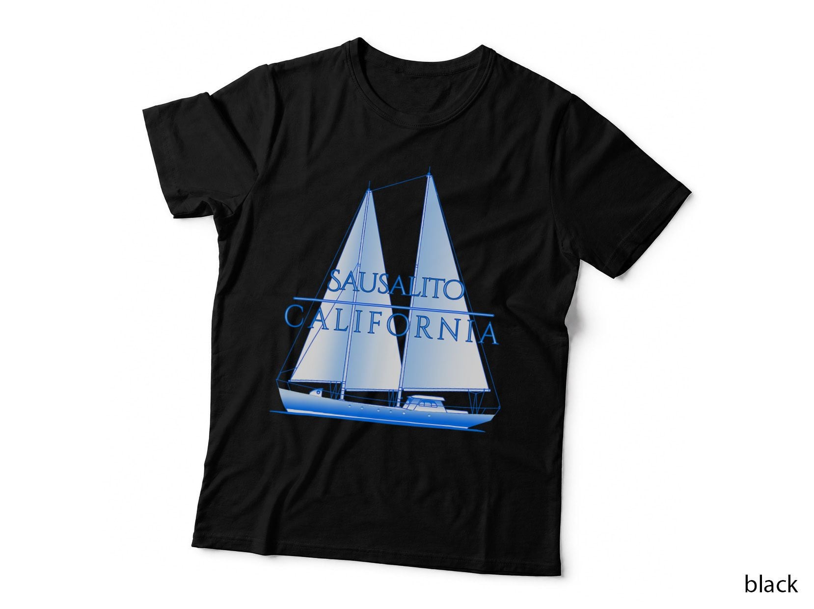 Sausalito Coastal Nautical Sailing Sailor T-Shirt