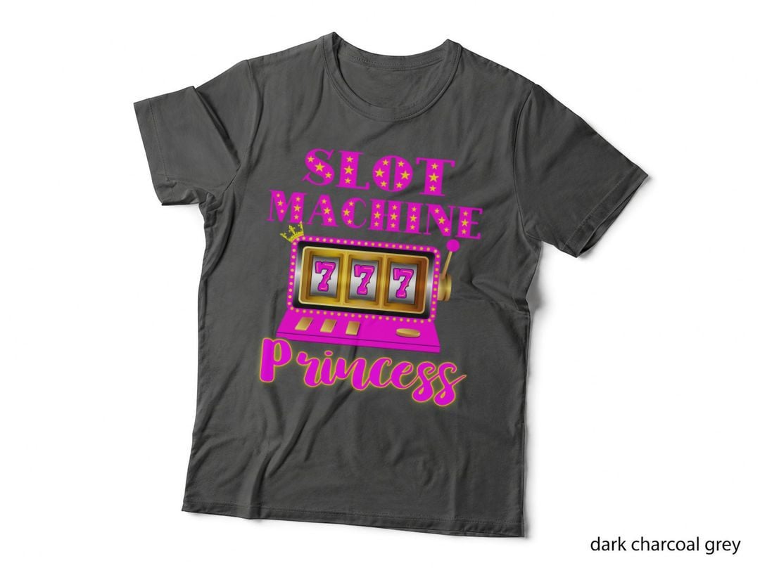 Slot Machine Princess Casino T-Shirt, Gambling Poker Tee