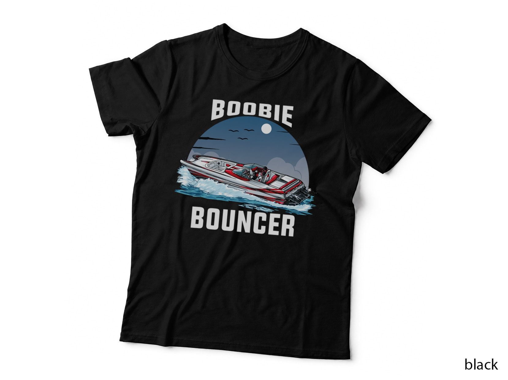 Speedboat Sailing T-Shirt, Patriotic, Boating Enthusiast Apparel