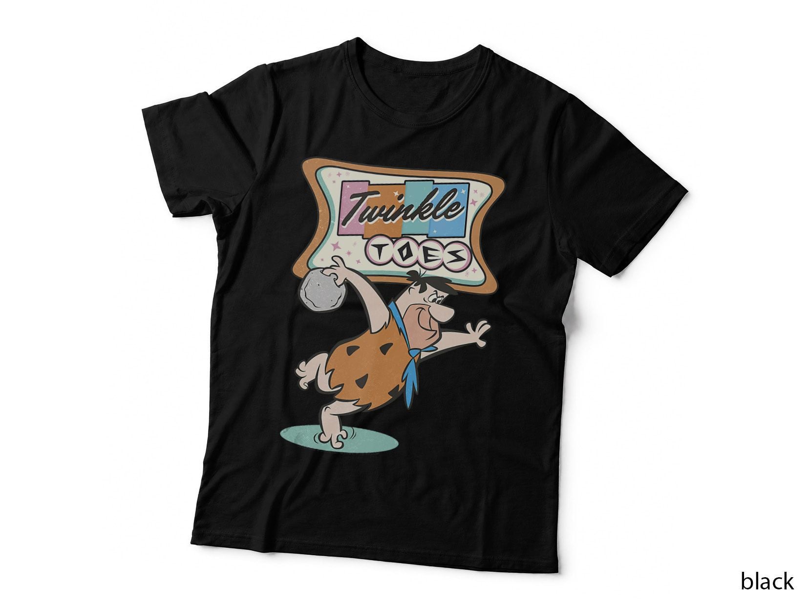 The Flintstones Twinkle Toes Fred Flintstone Bowling Alley T-Shirt