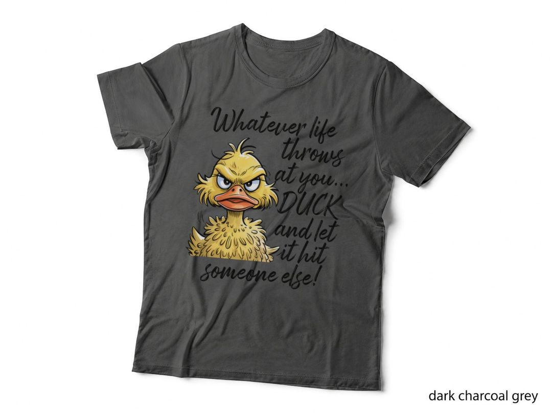 Angry Yellow Duck Face T-Shirt, Funny Sarcastic Graphic Tee