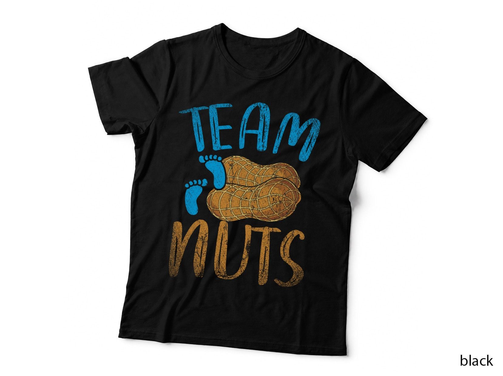 Baby Party Gender Reveal Party Team Nuts Funny Gender Reveal T-Shirt