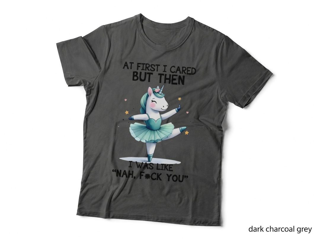 Ballet Dancing Unicorn Tutu T-Shirt, Funny Sarcastic Graphic Tee