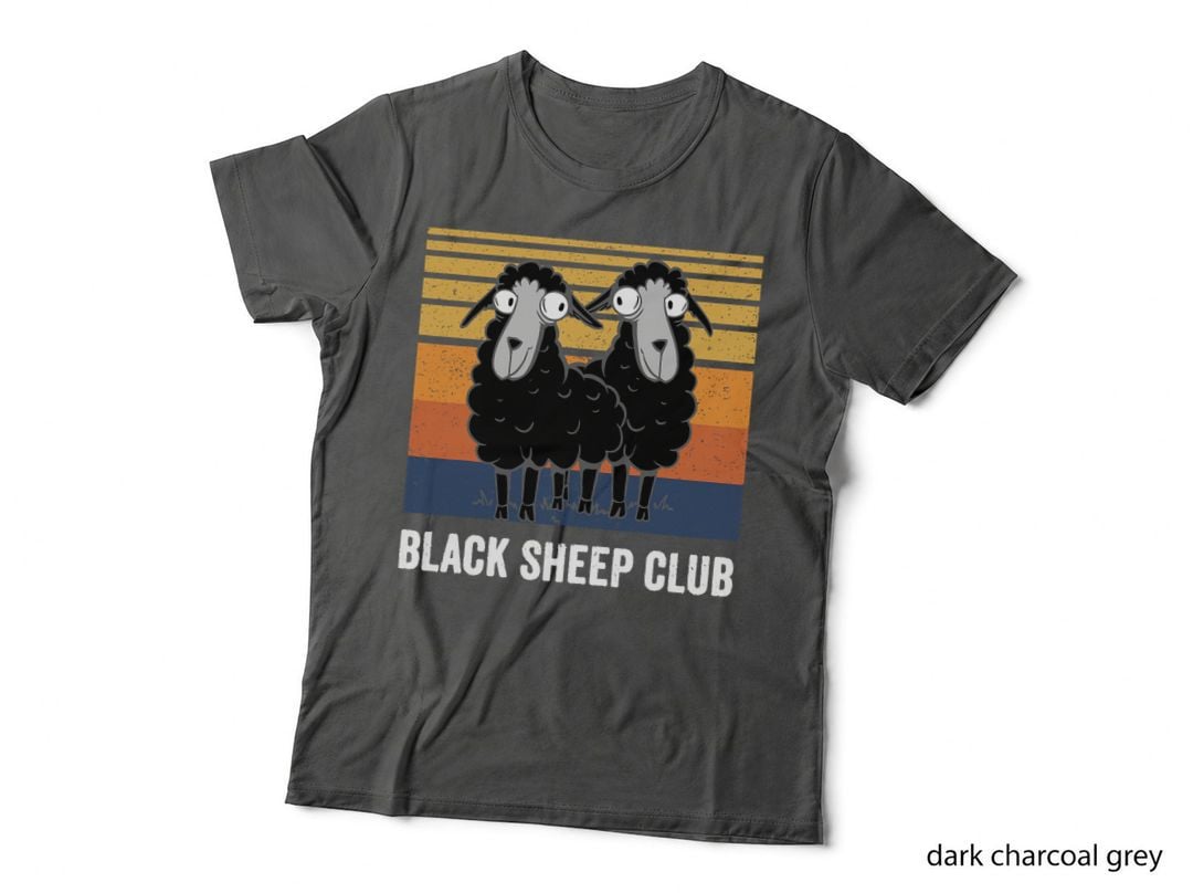 Black Sheep Club Funny Saying Retro Vintage Sunset Squad T-Shirt