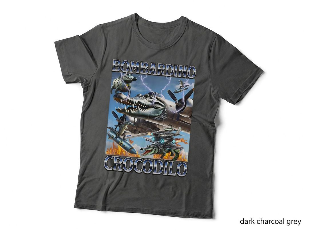 Bombardino Crocodilo, Italian Brainrot Meme, Funny, Streetwear T-Shirt