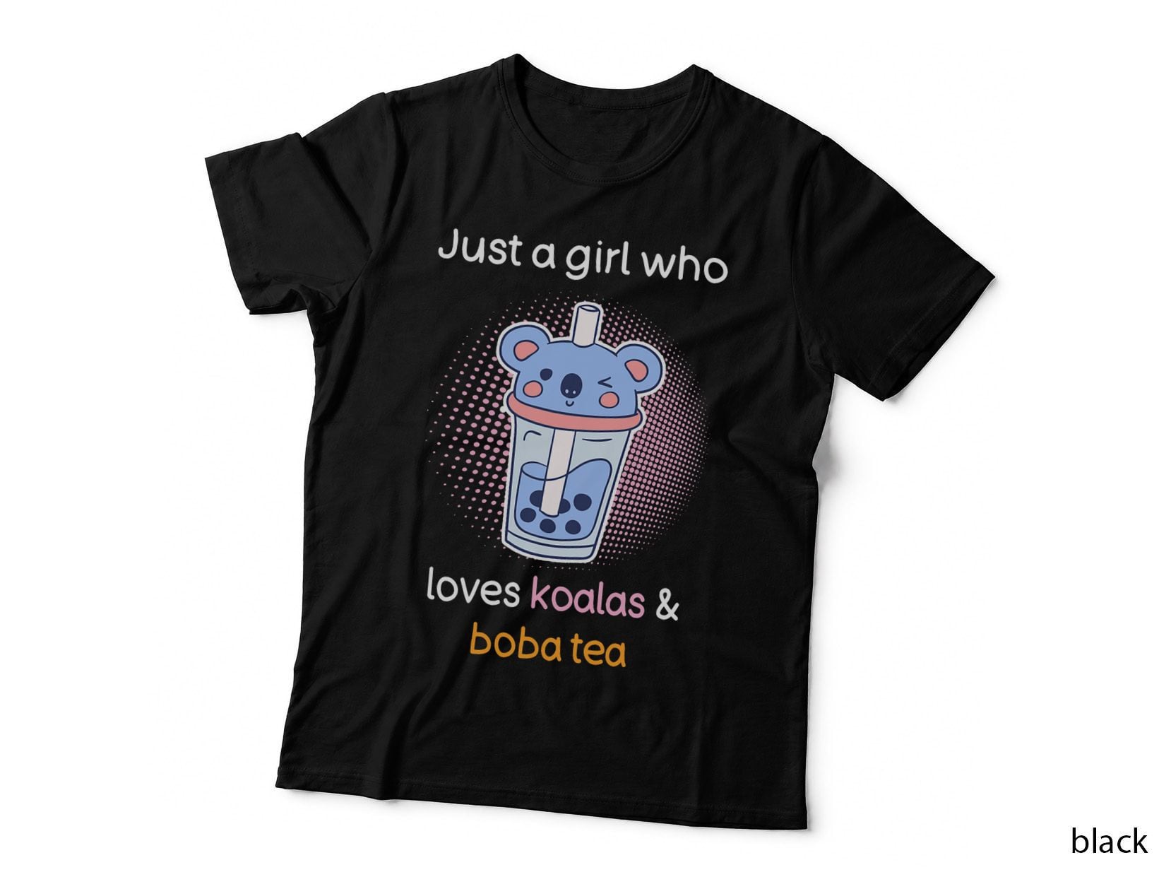 Bubble Tea Funny Girls Koala Lover Koalas and Boba Tea T-Shirt