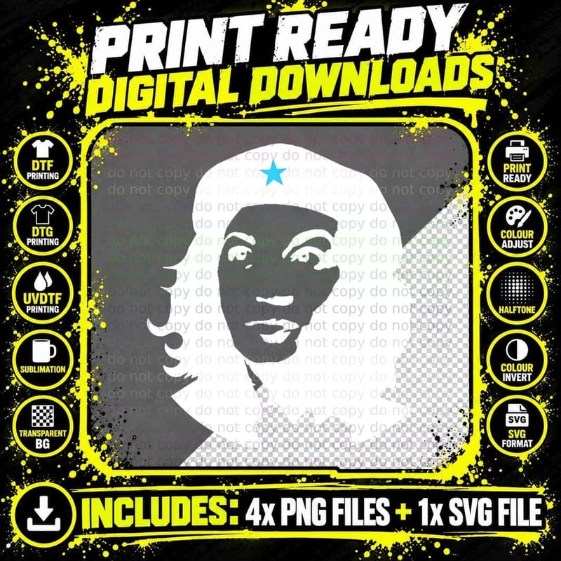 Che Alexandria Ocasio-Cortez Feminist Marxist Aoc Meme Png SVG Digital Bundle