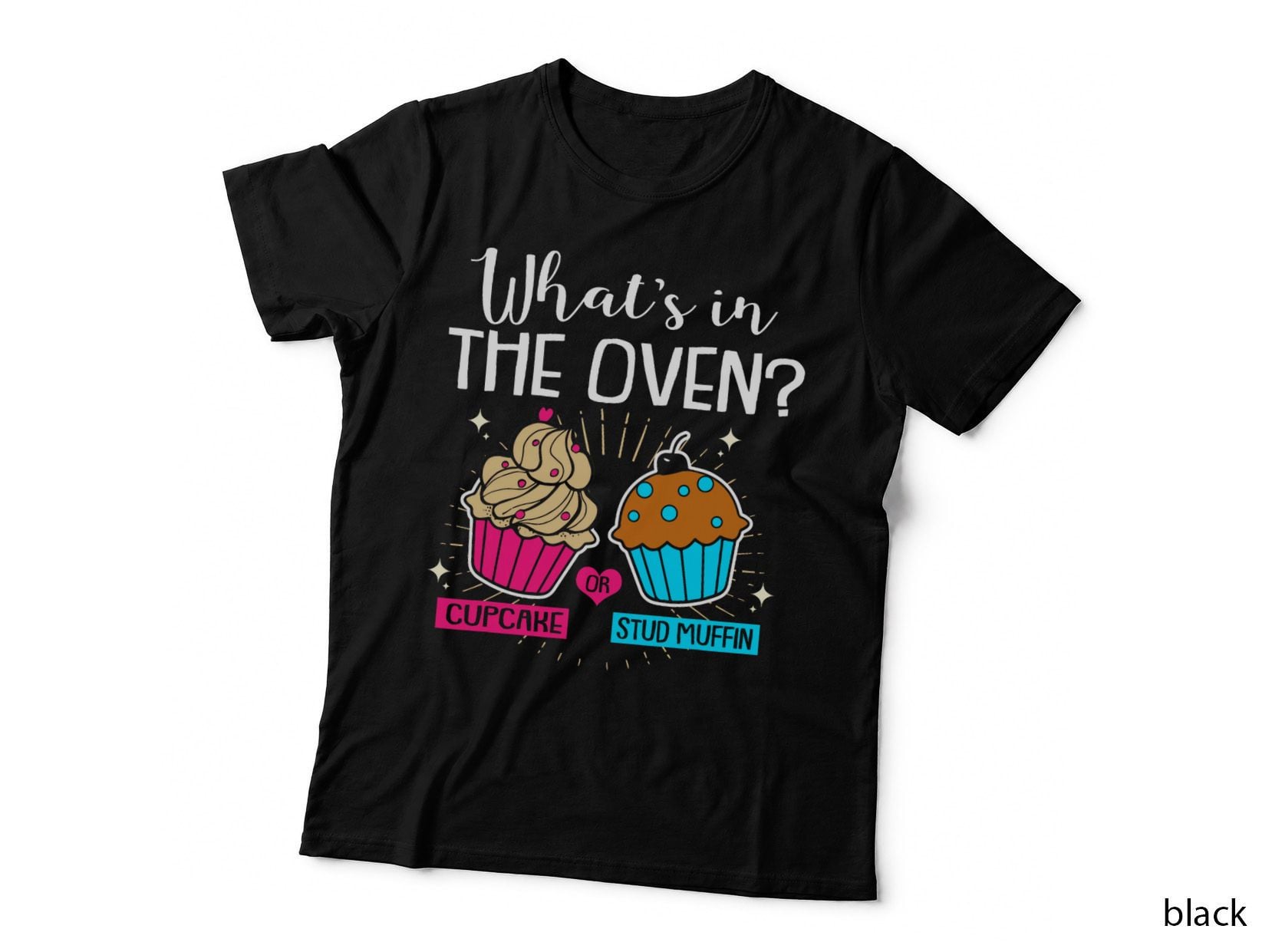 Cupcake or Stud Muffin Gender Reveal, Baby Shower T-Shirt
