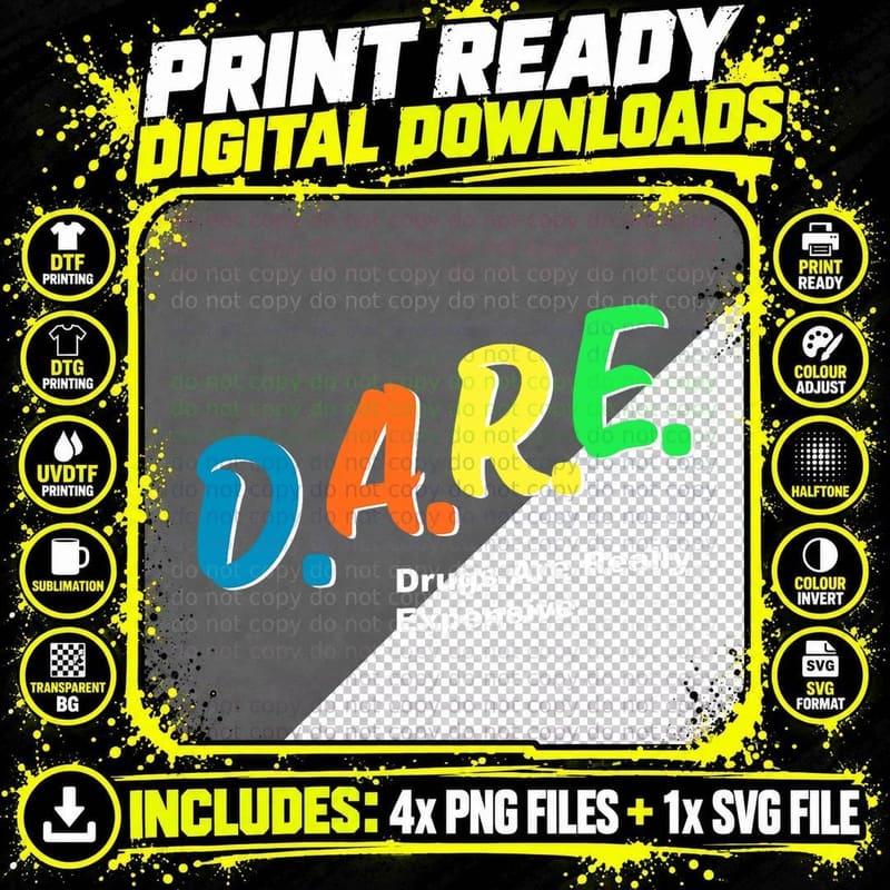 Dare Drugs Are Really Expensive Funny Humor Dare Meme Png SVG Digital Bundle
