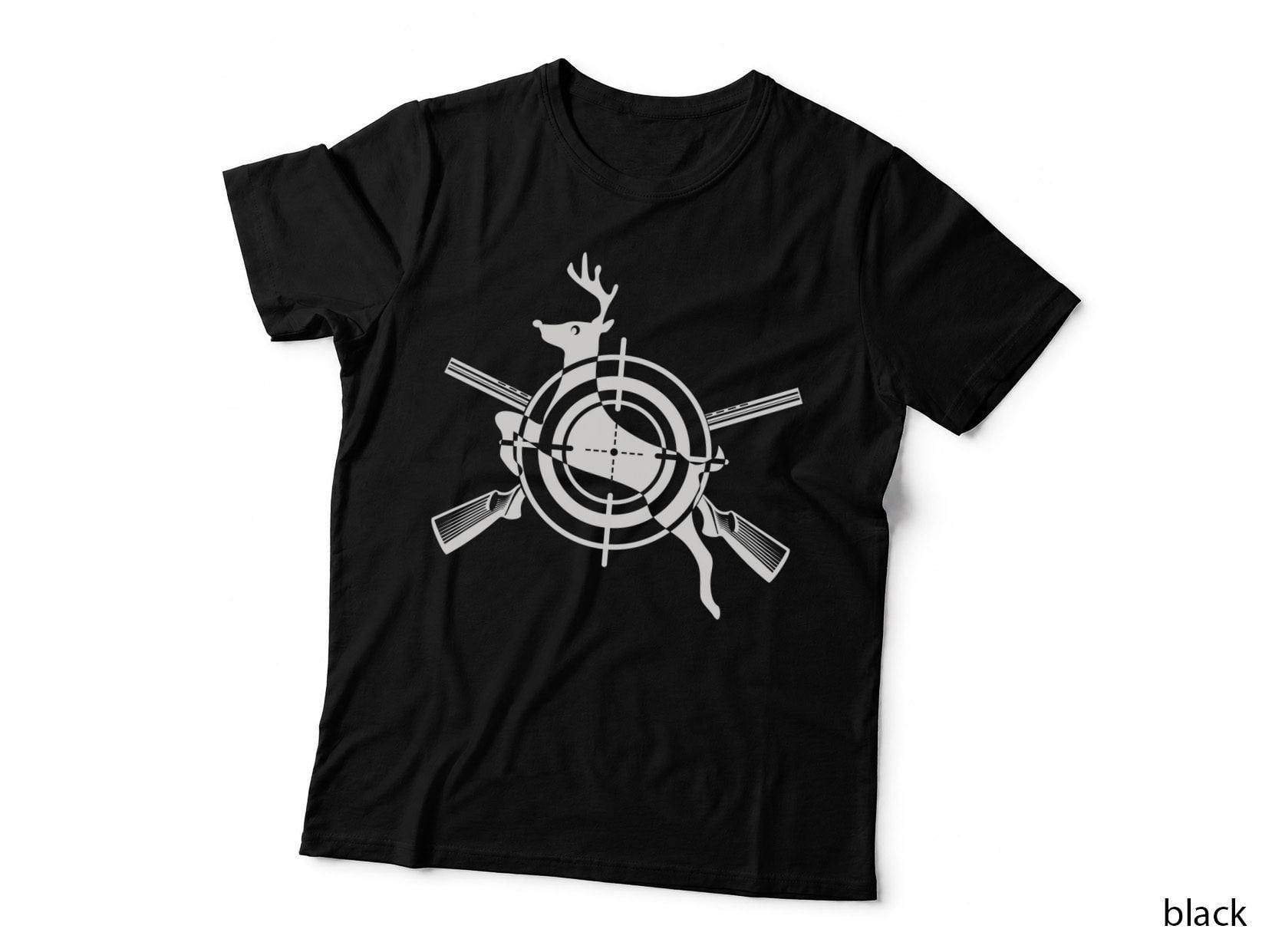 Deer Hunting Target Silhouette T-Shirt, Trendy Graphic Tee, Funny Saying Shirt