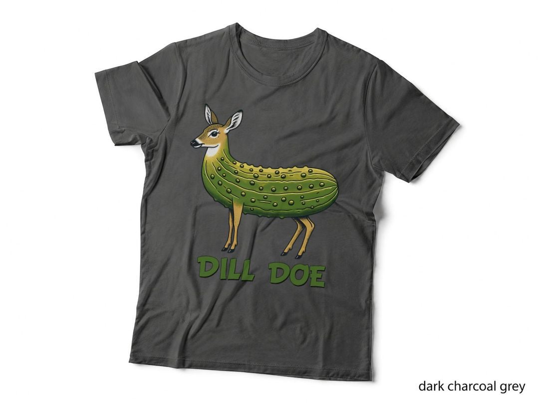 Dill Doe Funny Adult Humor Funny Nature Deer Pickles Love T-Shirt
