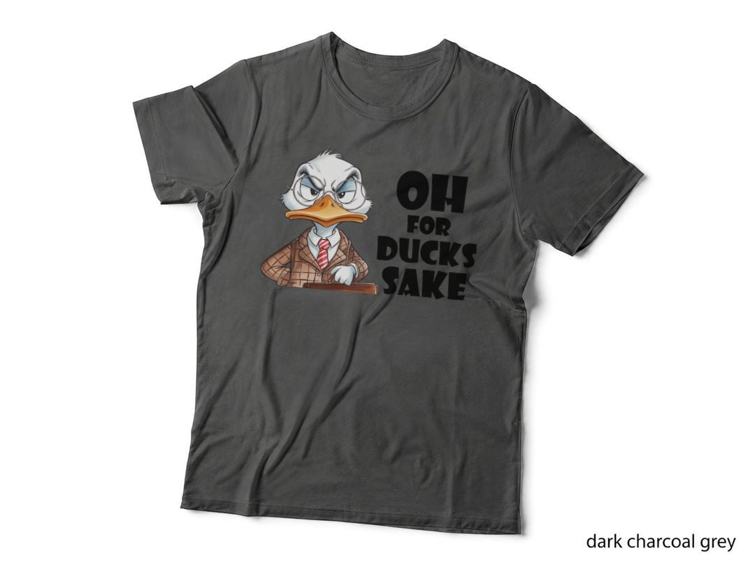 Duck Grumpy Office Professional T-Shirt, Funny Sarcastic Graphic Tee