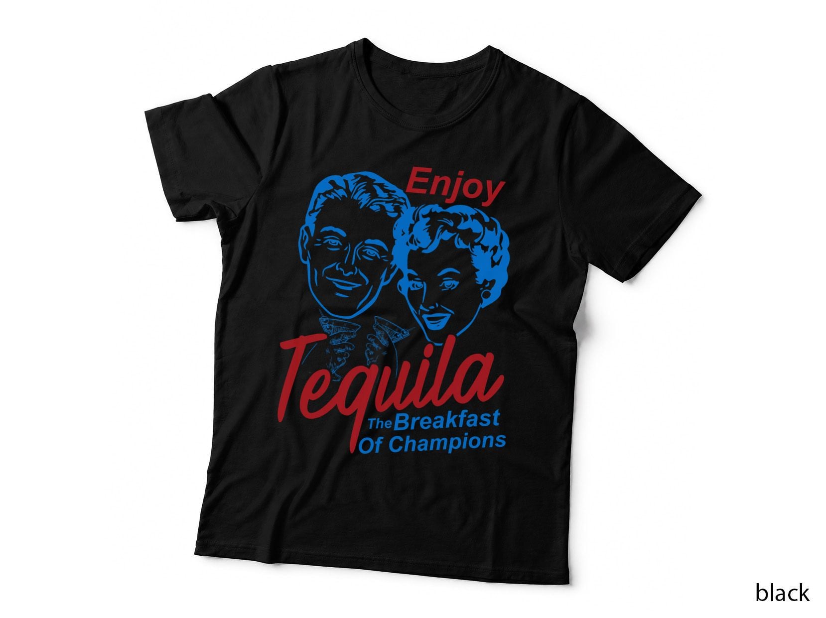 Enjoys Tequila Breakfasts of Champions, Funny Drinking Humor, for Women T-Shirt