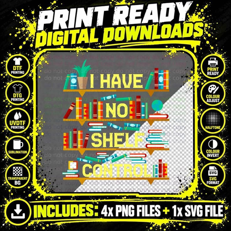 Funny Book Lover Gift Book Club Group Reading Librarian Png SVG Digital Bundle