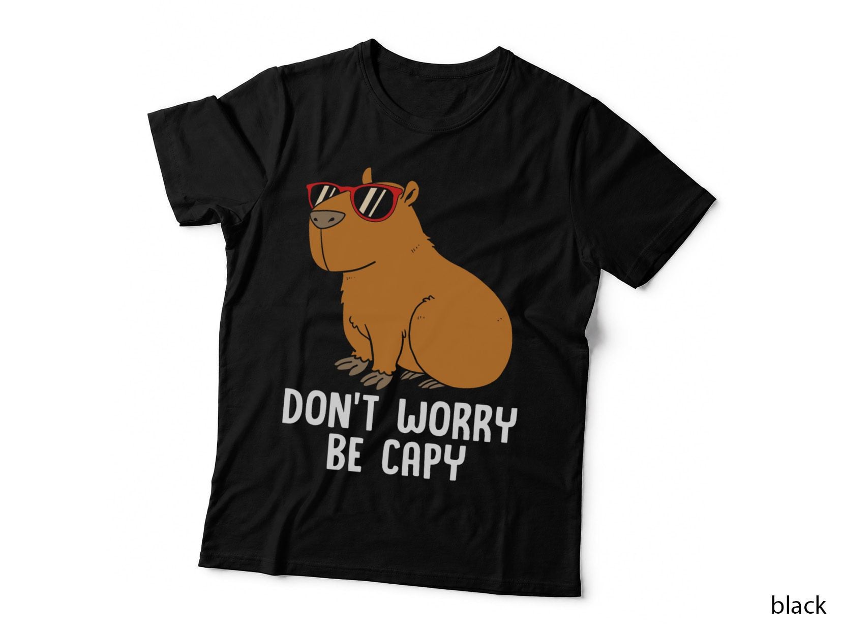 Funny Capybara for Kids Don't Be Worry Be Capy, Cute Animal T-Shirt