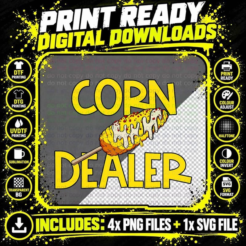 Funny Elote T Shirt - Corn Dealer Gift for Corn Lover Png SVG Digital Bundle