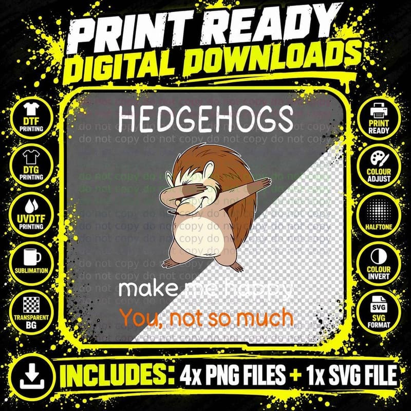 Funny Hedgehog Shirt Joke Hedgehog Quote Hedgehog Lover Png SVG Digital Bundle