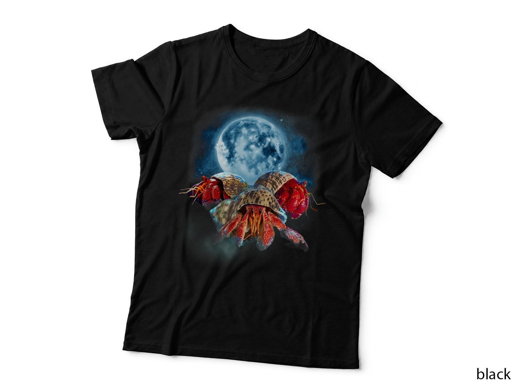 Funny Hermit Crab Shirt - Crabs Howling at the Moon, Animal Humor T-Shirt