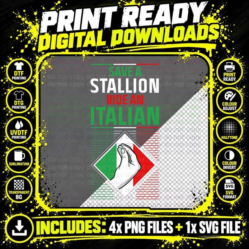 Funny Italian Slang Italy Sayings Humor Joke Quote Png SVG Digital Bundle