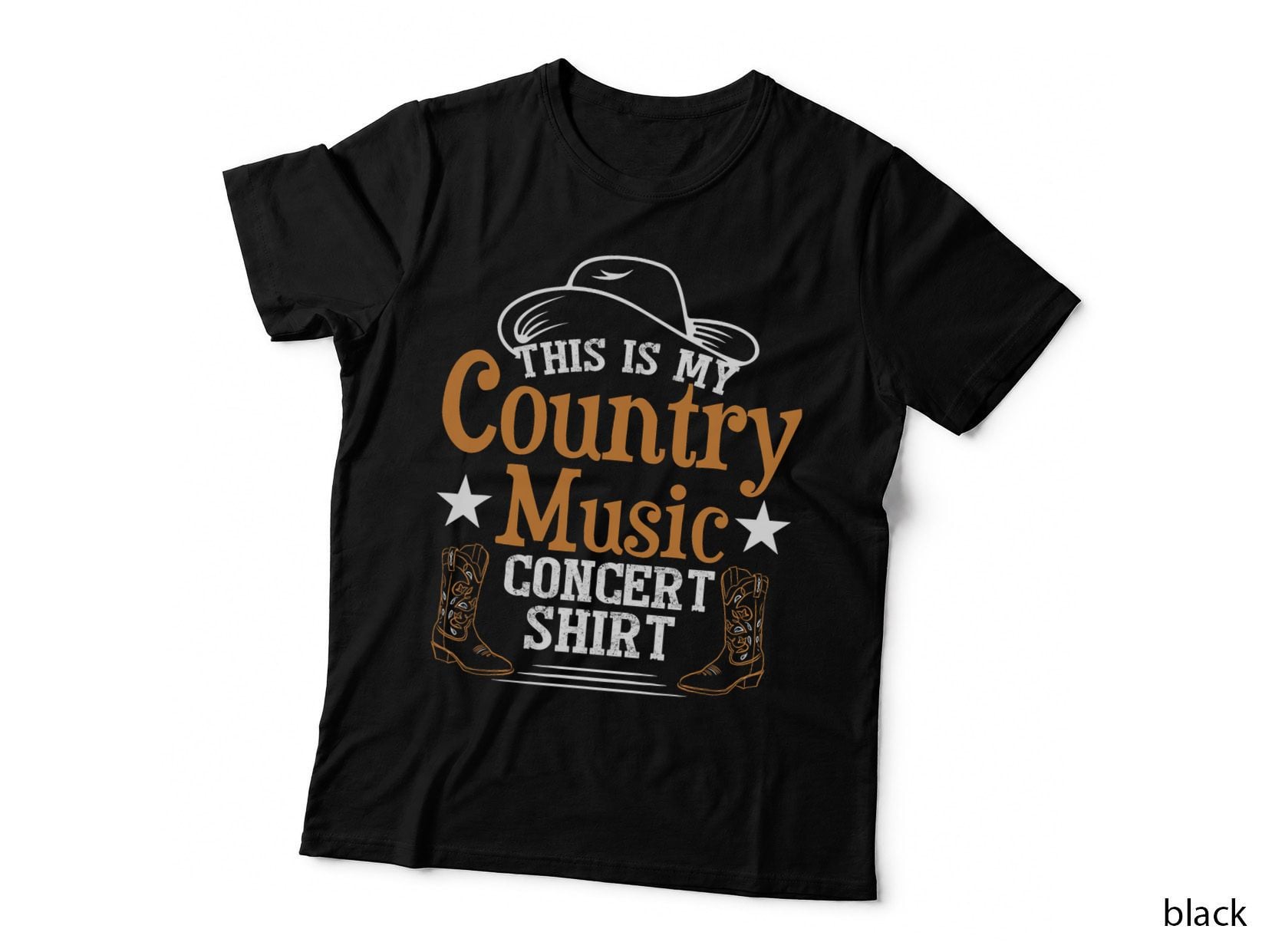Funny Kids Country Music, Humorous Western for Children, Cowgirl Style T-Shirt