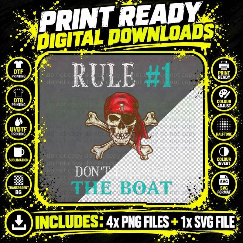 Funny Pirate Quote Tampa Gasparilla Crossbones Design Png SVG Digital Bundle