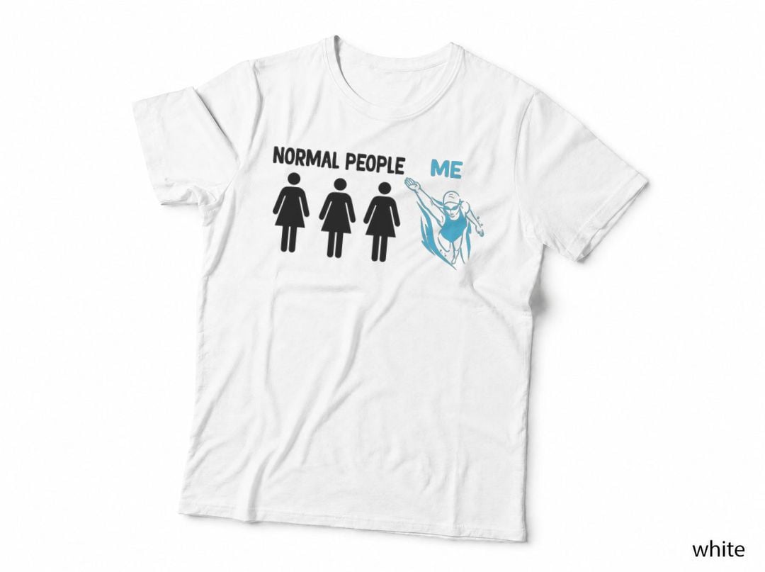 Funny Swimming Normel Pepole Swimming Life Swim Women T-Shirt