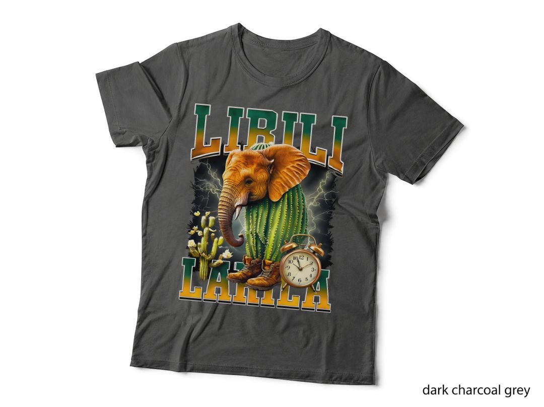 Lirili Larila Italian Brainrot T-Shirt, Cactus Elephant Sandals Meme Gifts