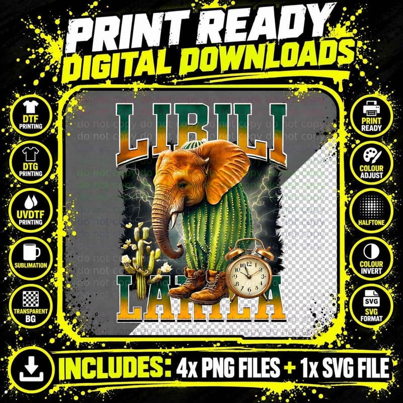 Lirili Larila Italian Brainrot T-Shirt Png SVG Digital Bundle