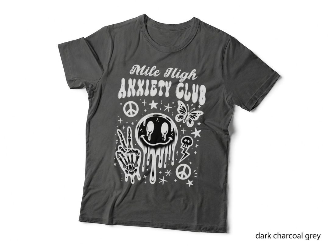 Melting Smiley Face Drip T-Shirt, Funny Sarcastic Graphic Tee