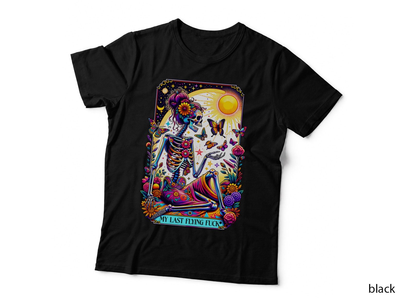 My Last Flying Fuck T-Shirt, Funny Tarot Card Tee, Mystic Meme Shirt