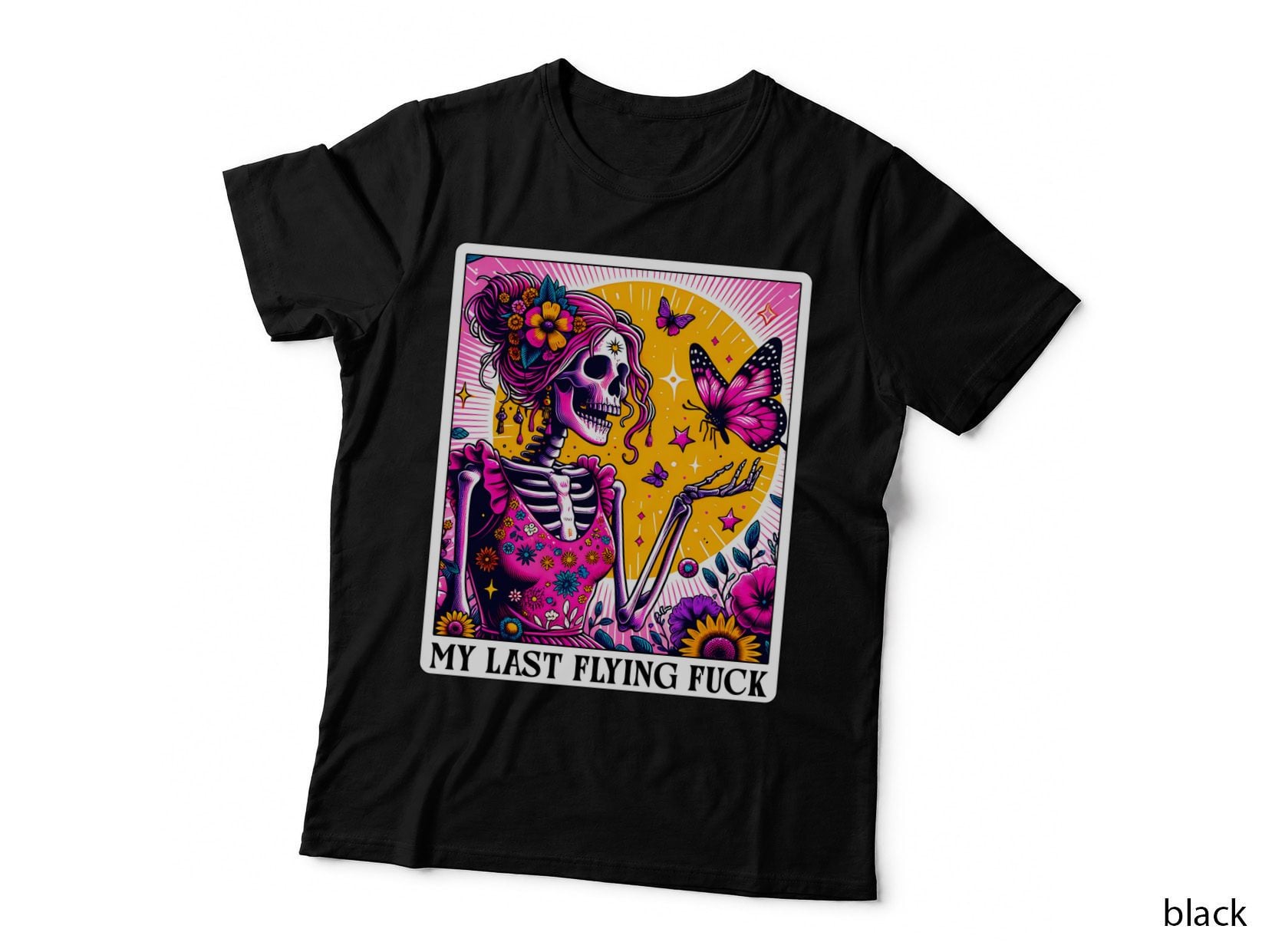 My Last Flying Fuck T-Shirt, Funny Tarot Card Tee, Sarcastic Gift Shirt