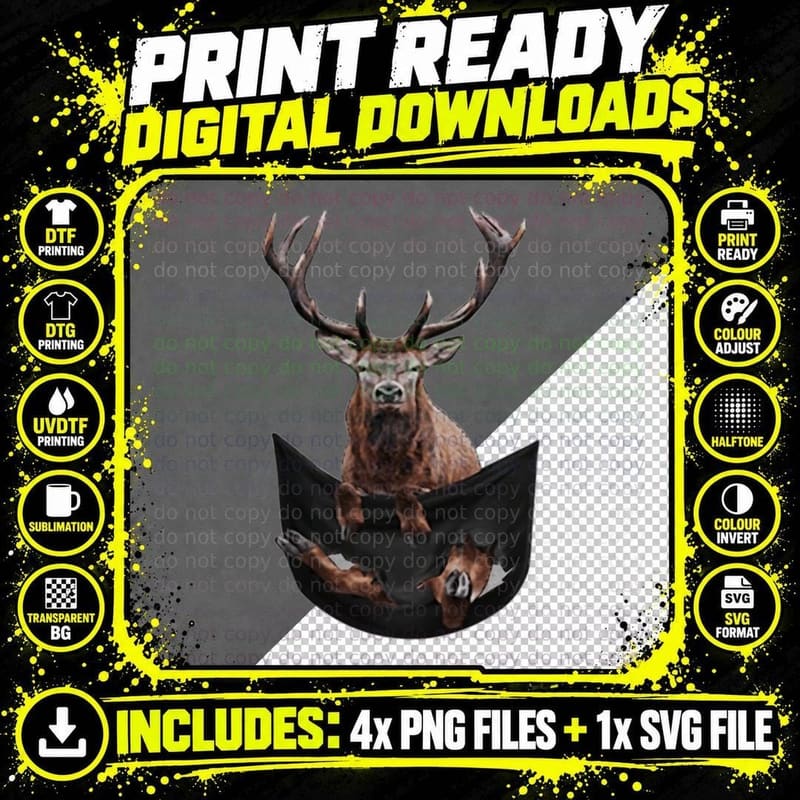 Pocket Elk Moose Deer Hunter Hunting Funny Shirt Png SVG Digital Bundle