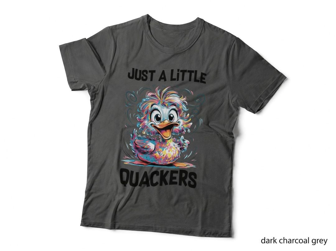 Rainbow Chaotic Duck Art T-Shirt, Funny Sarcastic Graphic Tee