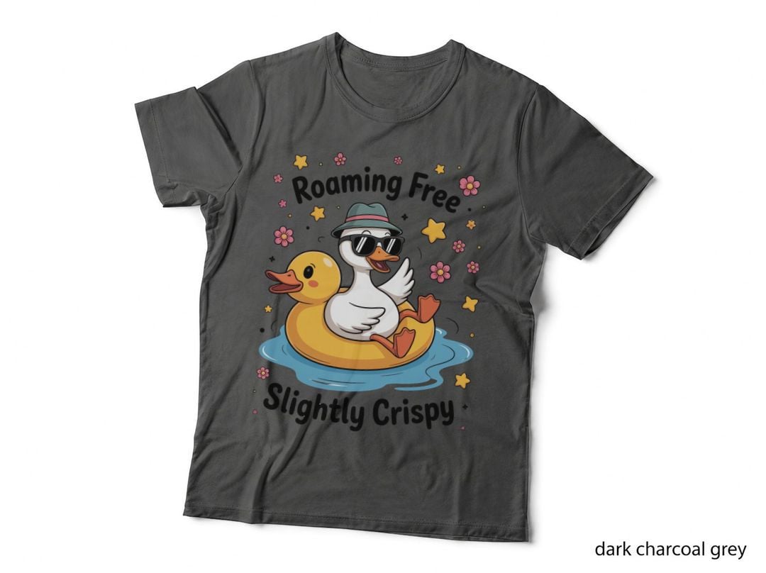 Roaming Free Slightly Crispy Funny Goose T-Shirt