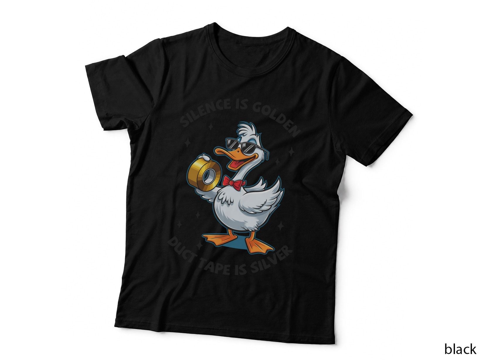 Silence Is Golden Duct Tape Is Silver T-Shirt, Funny Sarcastic Tee