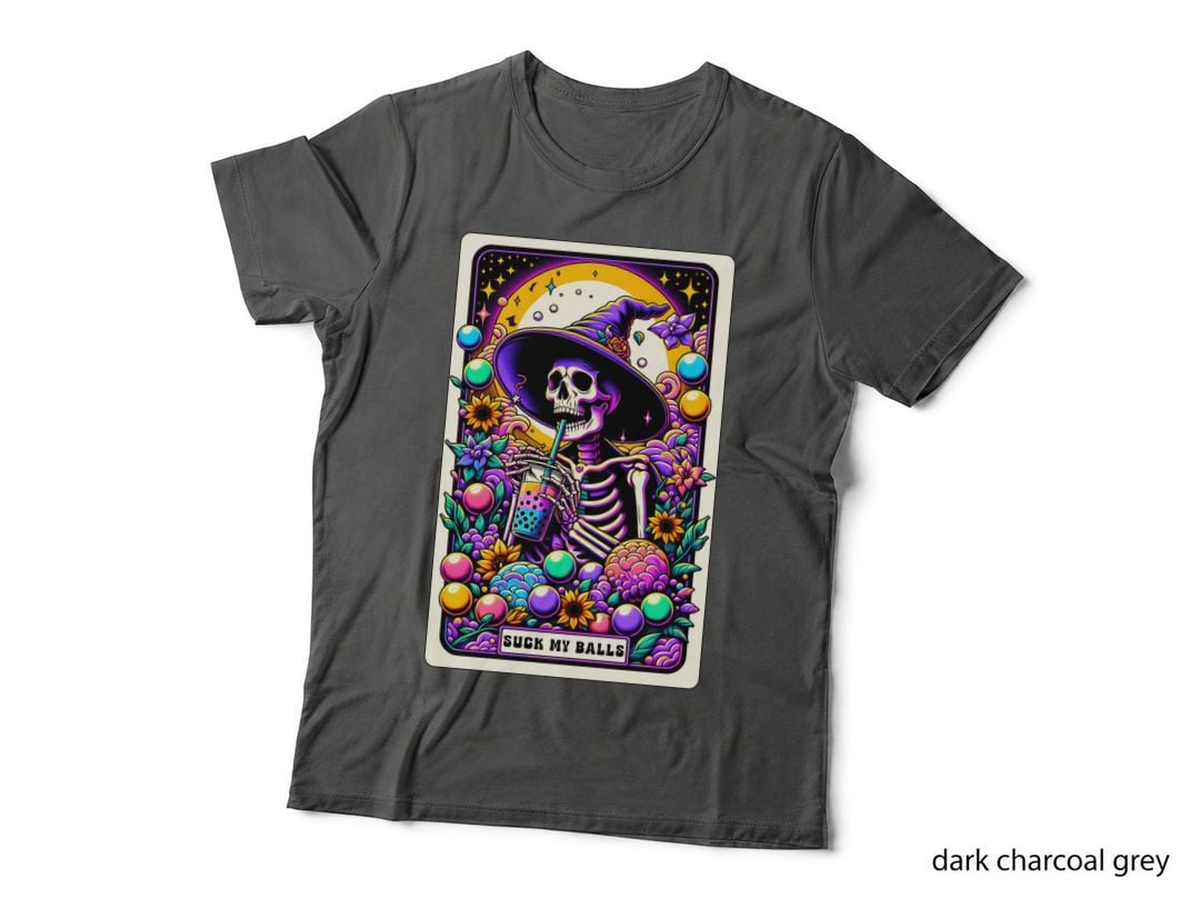 Suck My Balls T-Shirt, Funny Tarot Card Tee, Witchy Humor Shirt