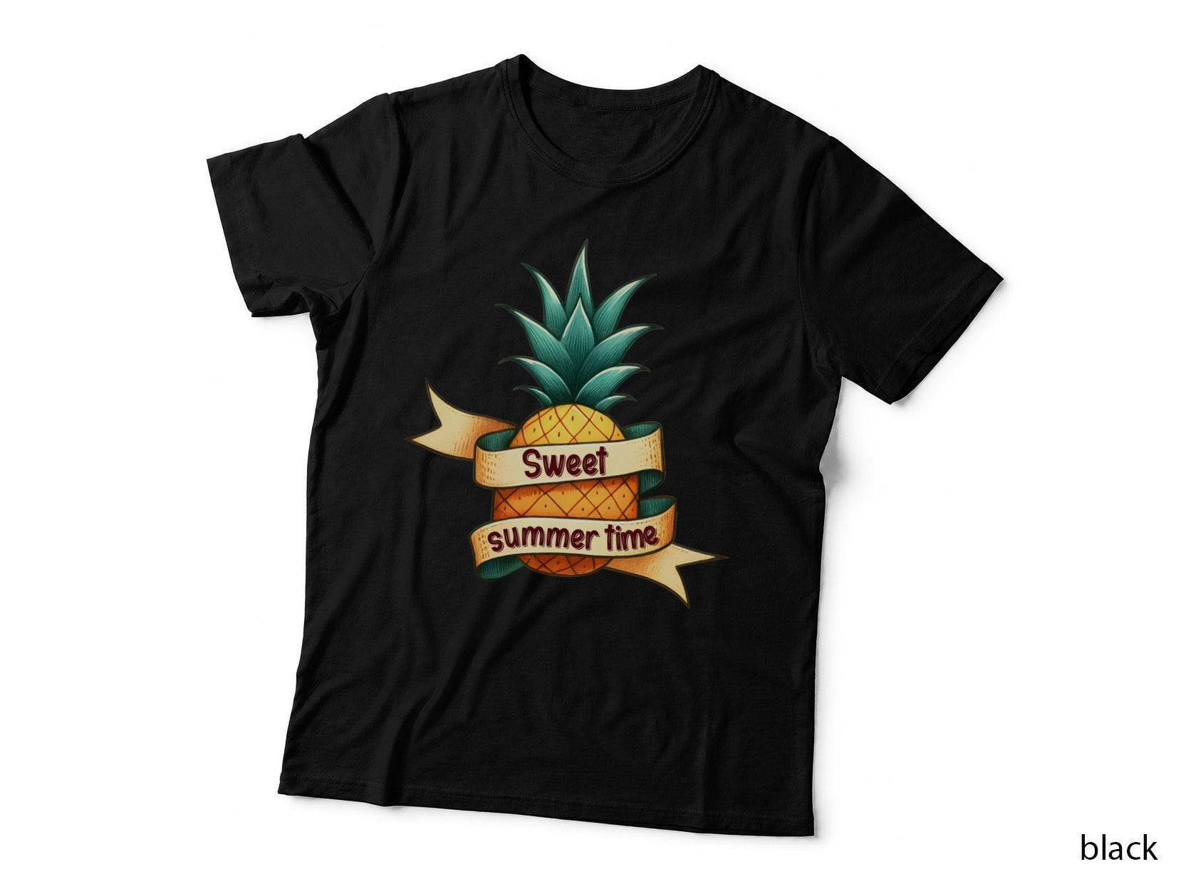 Sweet Summer Time Summer T-Shirt, Pineapple Sunglasses Tropical Funny Sunny Tee
