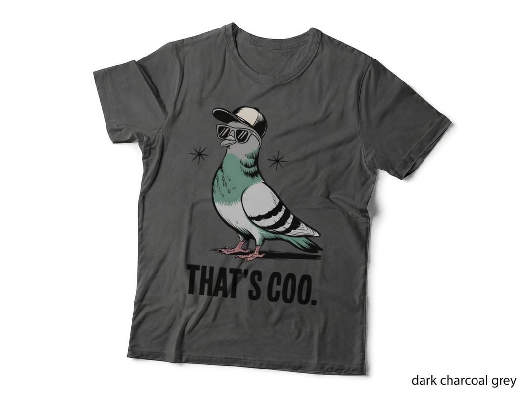That's Coo. Sarcastic Animal T-Shirt, Cool Pigeon Wearing Sunglasses Graphic