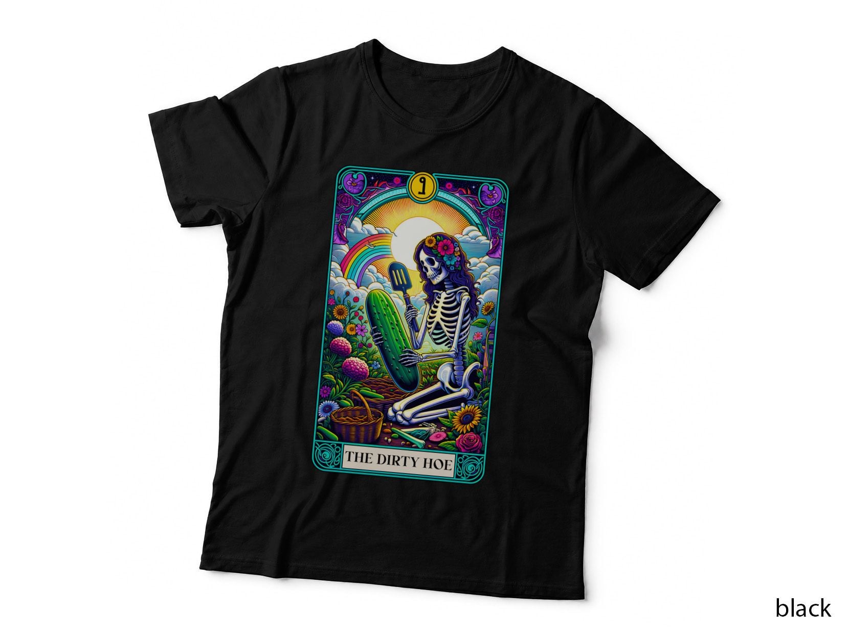 The Dirty Hoe T-Shirt, Funny Tarot Card Tee, Sarcastic Gift Shirt