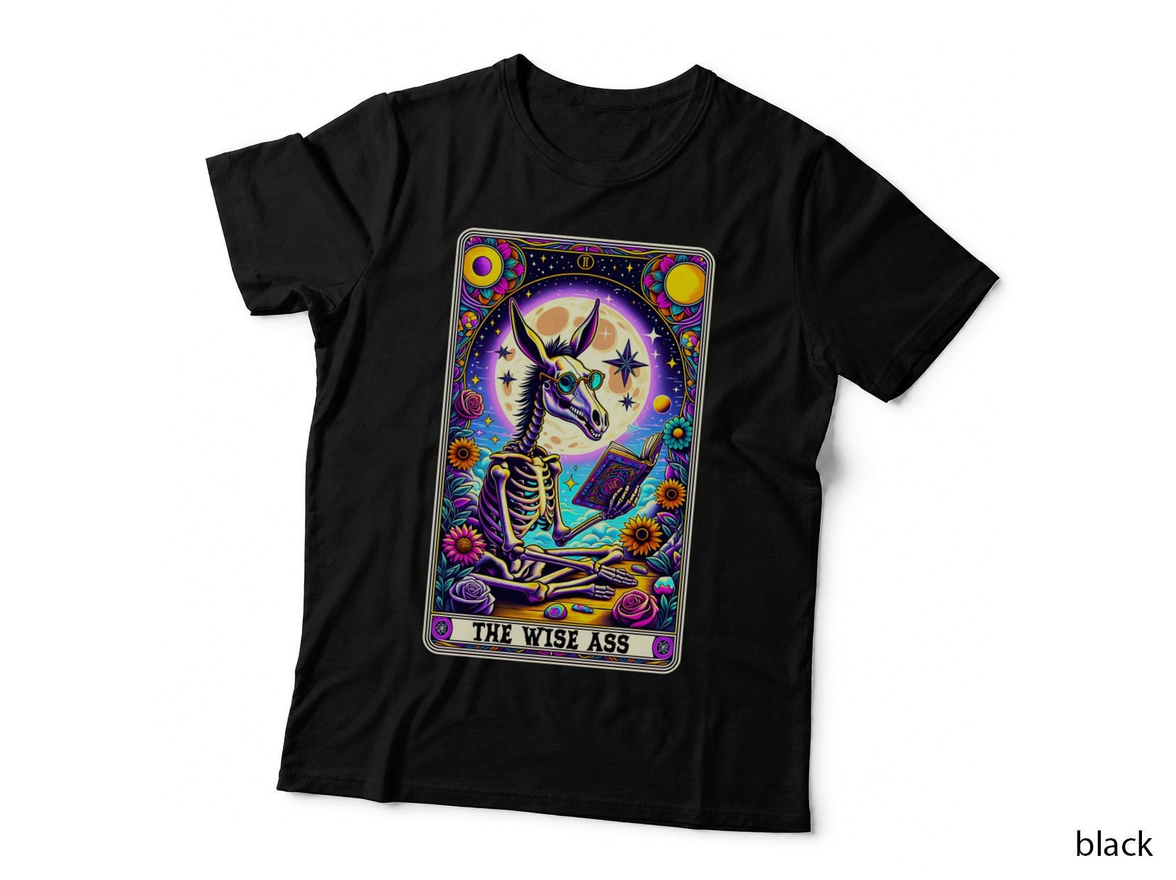 The Wise Ass Donkey T-Shirt, Funny Tarot Card Tee, Sarcastic Gift Shirt