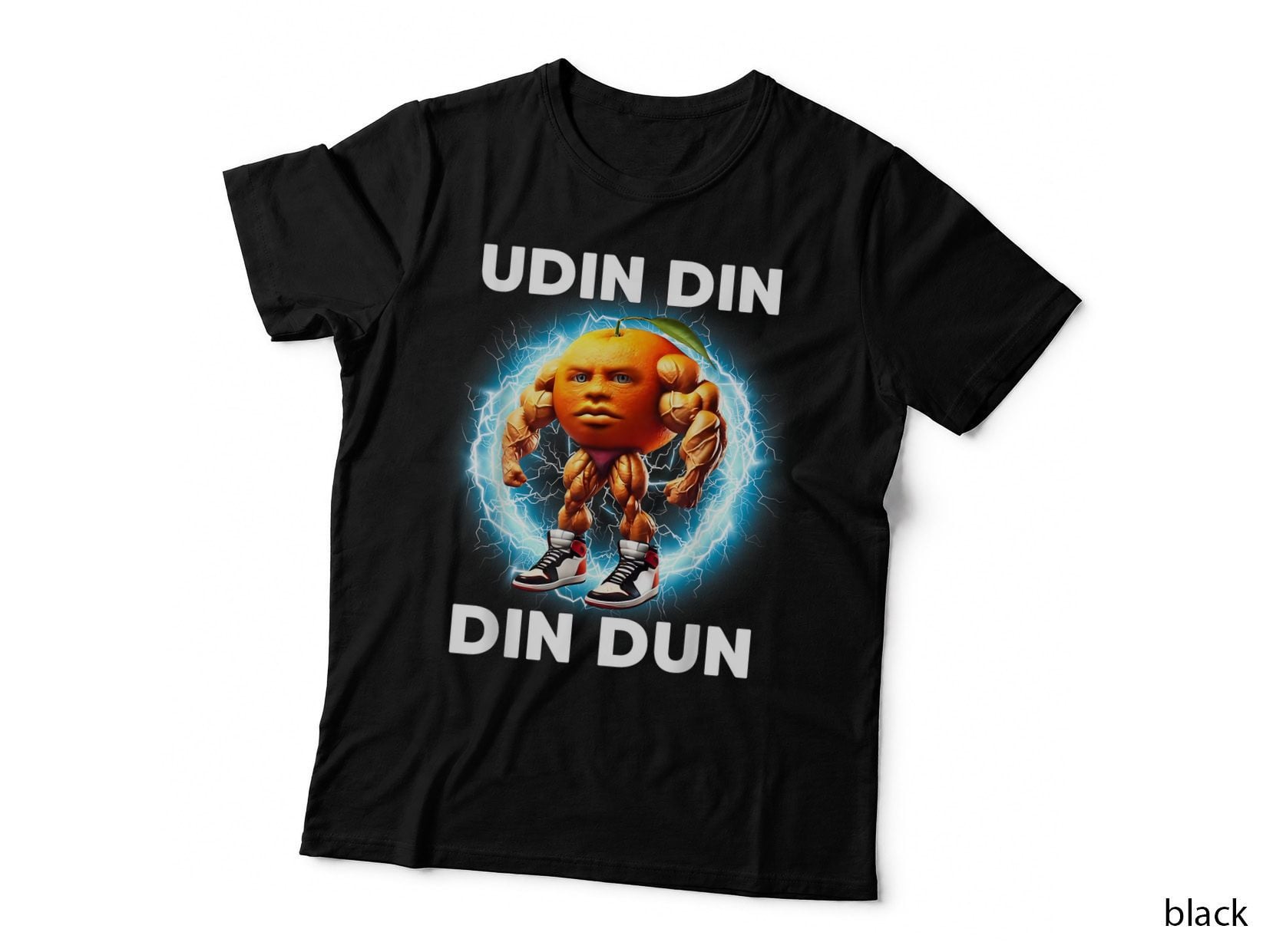 Udin Din Dun Udindindindun Italian Brainrot Meme Orange T-Shirt