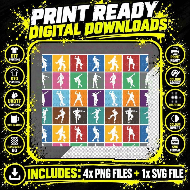 Victory Kids Dance Shirt, Battle Royale Victory Dance Png SVG Digital Bundle