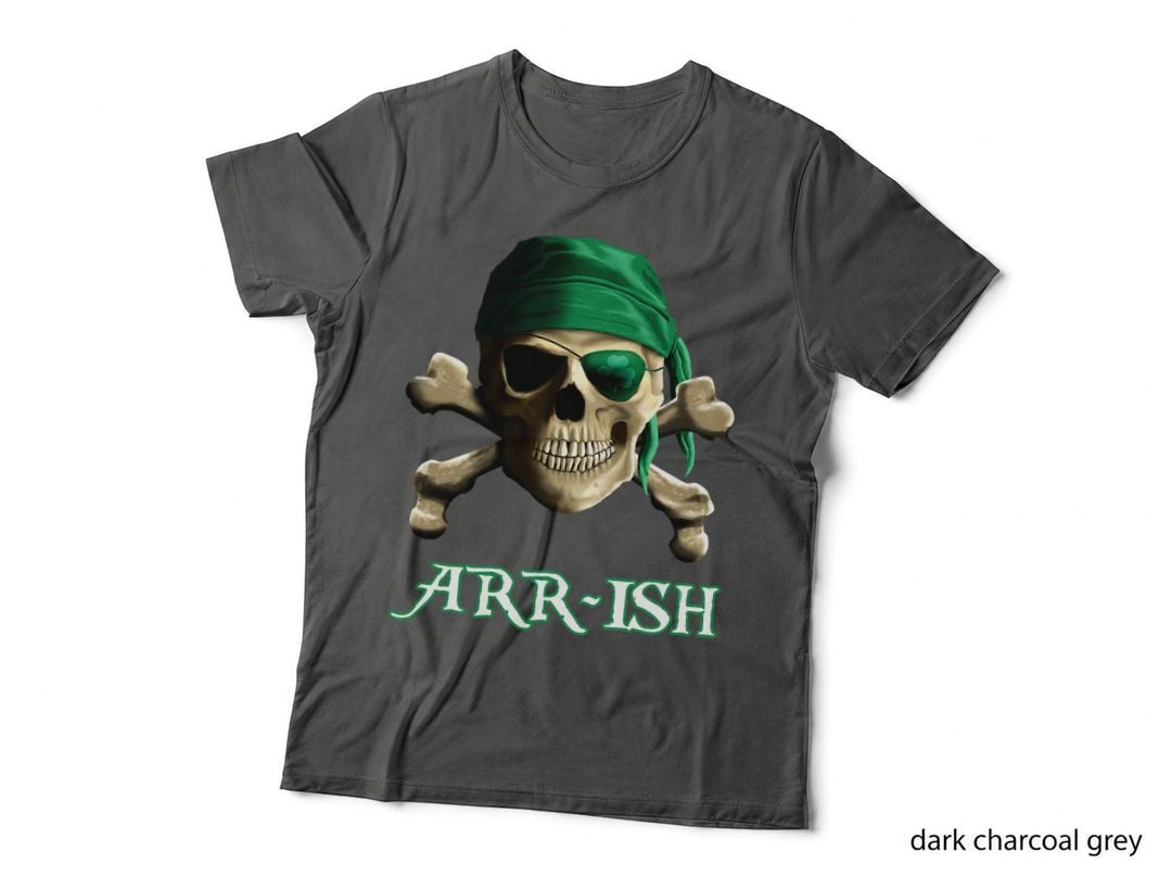 Arrish Funny Irish Pirate Saint Patricks Day, St Paddy's Day, Celtic T-Shirt