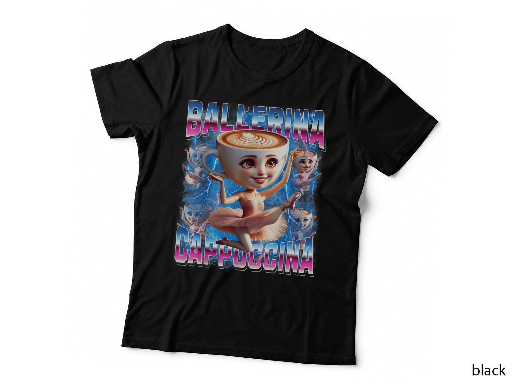 Ballerina-Cappuccina Italian-Brainrot Funny Gen Z Men Women T-Shirt