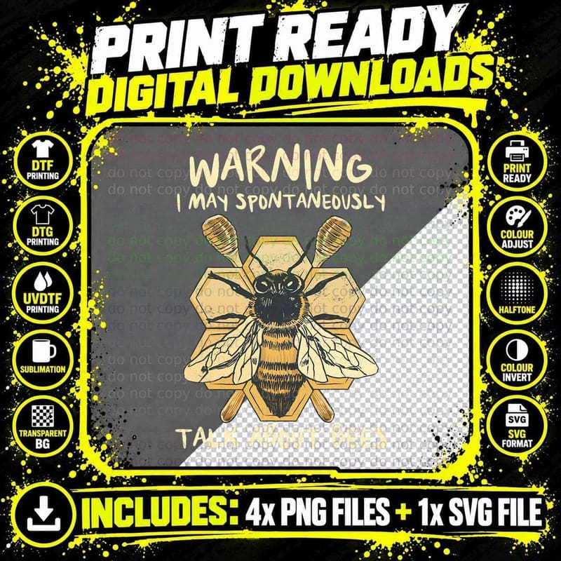 Bee Honeycomb Beekeeper Apiarist Funny Beekeeping Lover Png SVG Digital Bundle