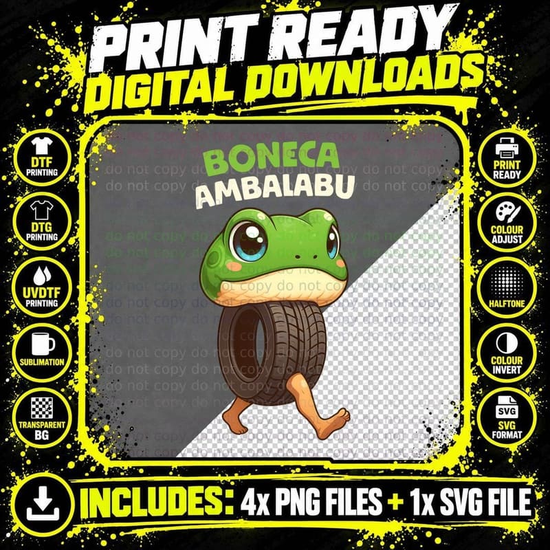 Boneca Ambalabu Italian Brainrot T-Shirt Png SVG Digital Bundle