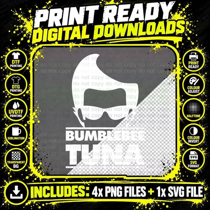Bumblebee Tuna Quote, Bee Lover Gift, Nature Enthusiast Png SVG Digital Bundle