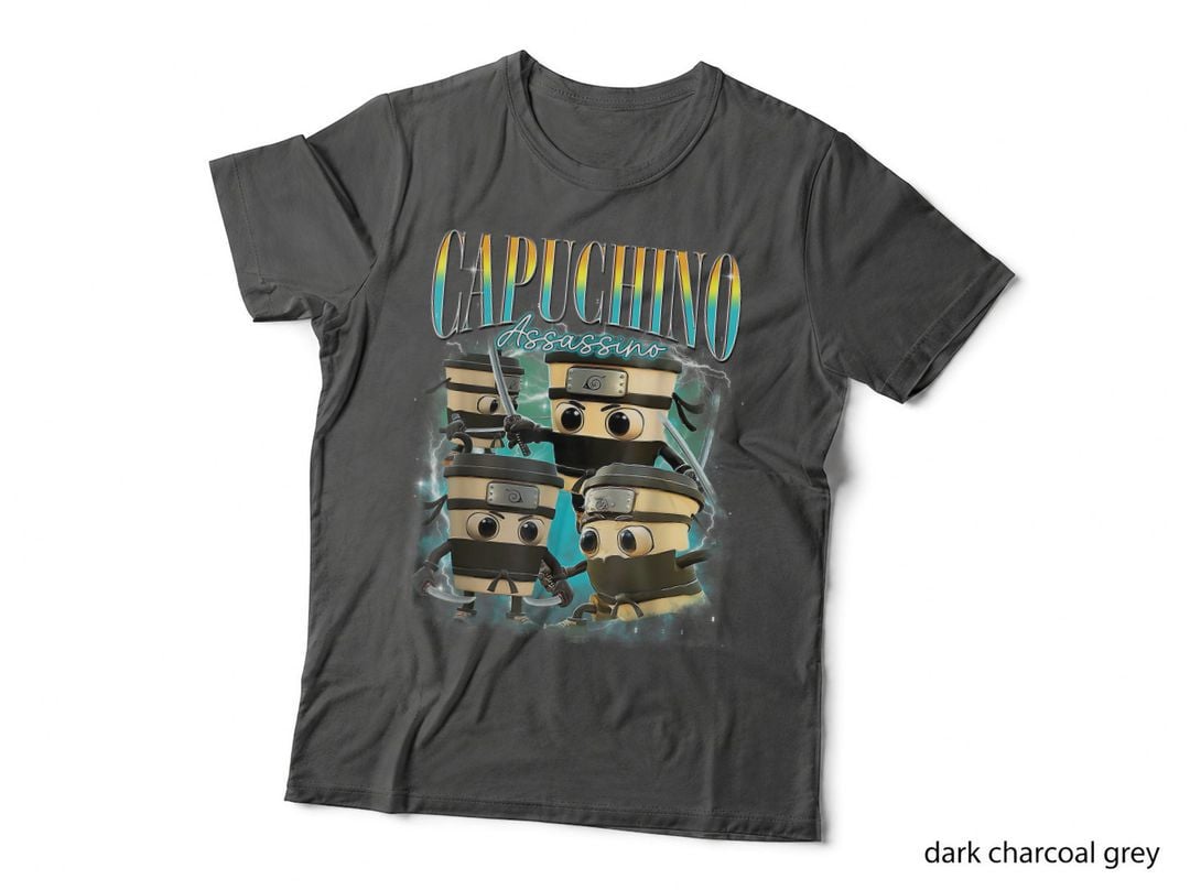 Cappuccino Assassino Brainrot Italian Meme T-Shirt