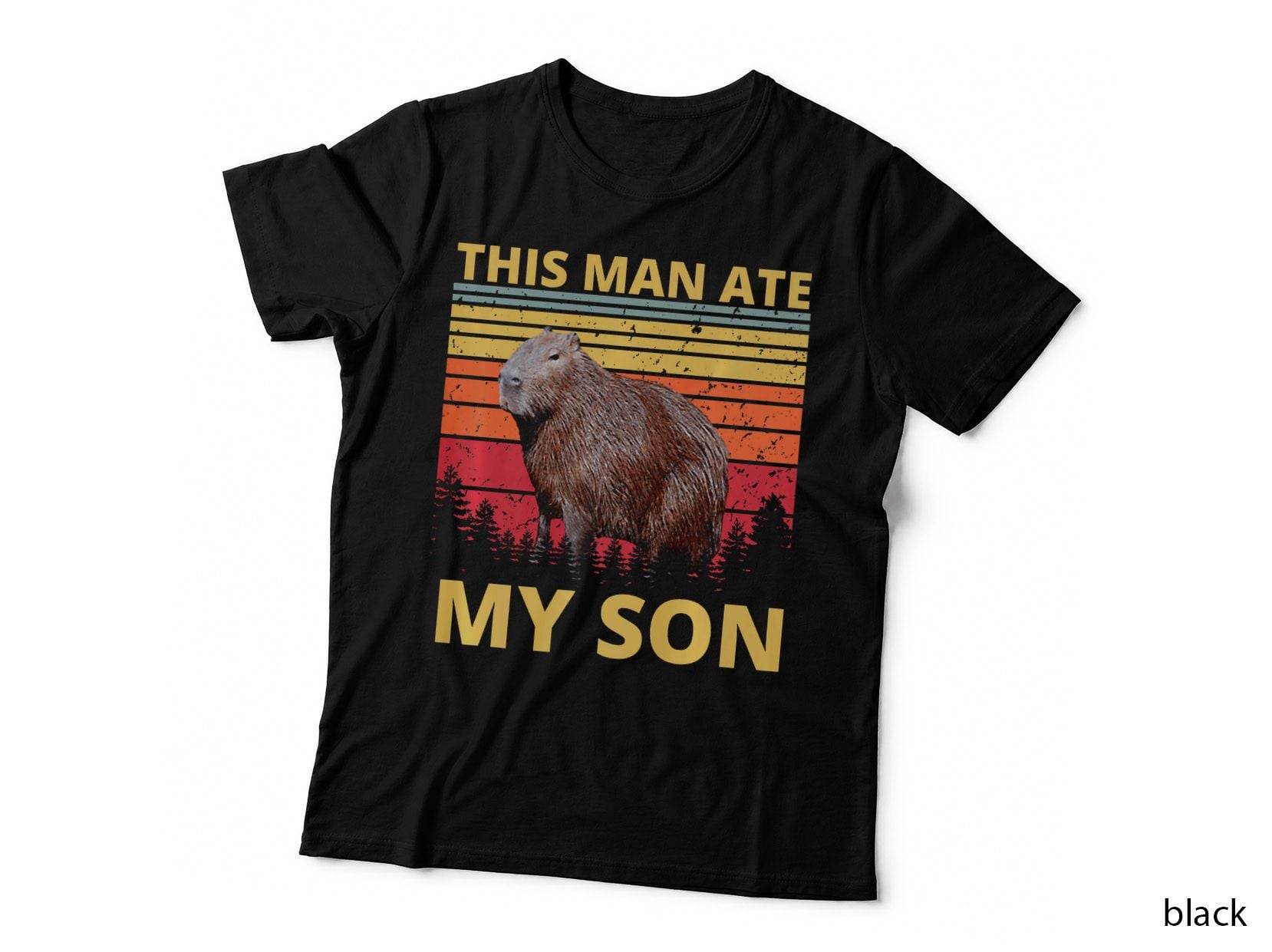 Capybara This Man Ate My Son, Funny Meme Capybara, Funny T-Shirt