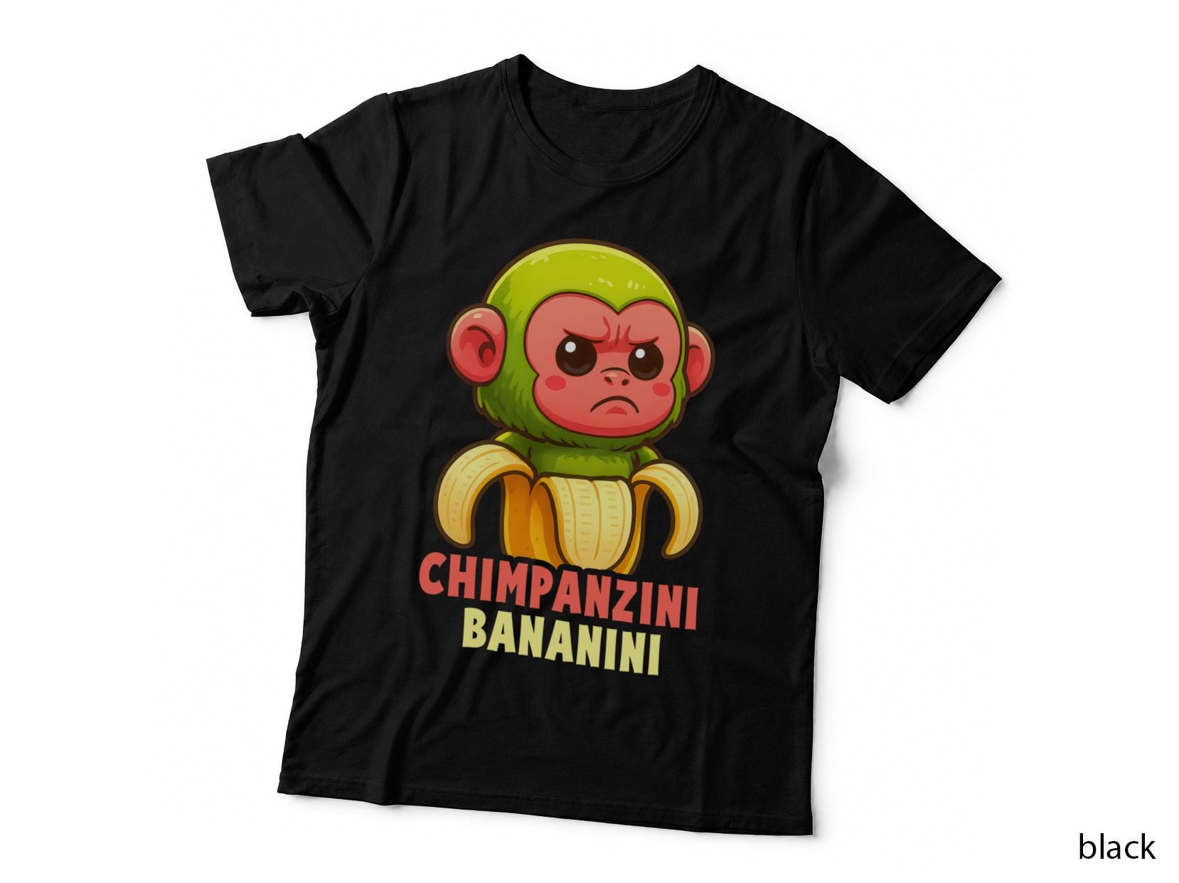 Chimpanzini Bananini Italian Brainrot T-Shirt, Funny Banana Chimp Meme Gifts